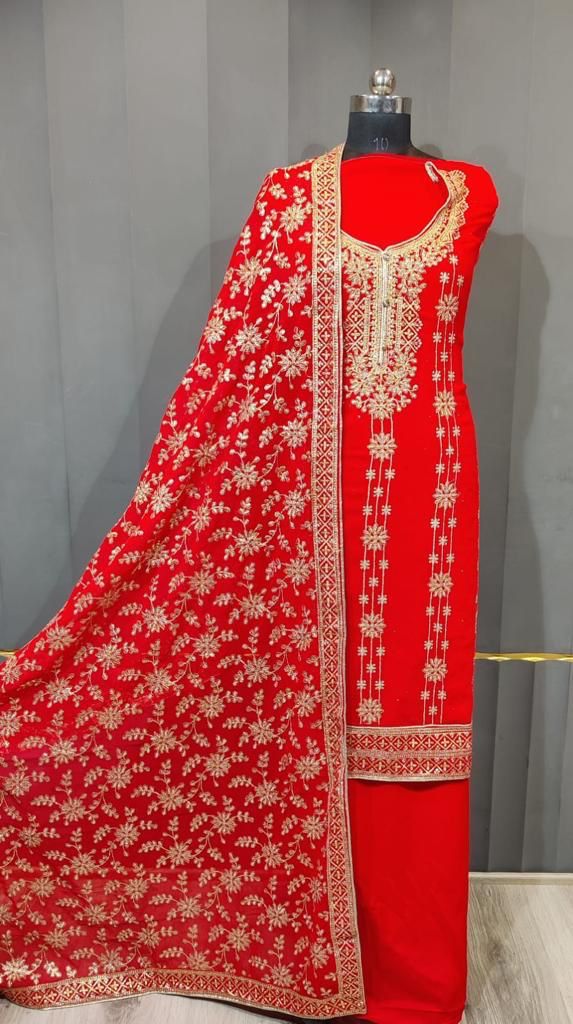 Roli Moli Festive Wear Red Special Wholesale Salwar Suit Collection